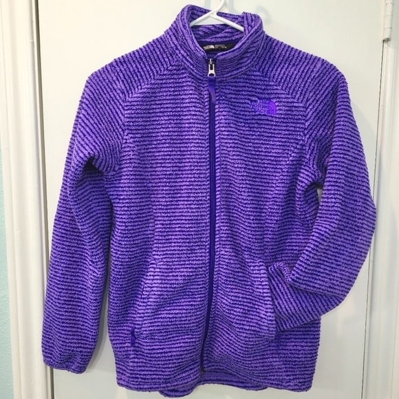 The North Face‎ Osolito Girl's Jacket Purple Fleece Size L - Picture 1 of 9